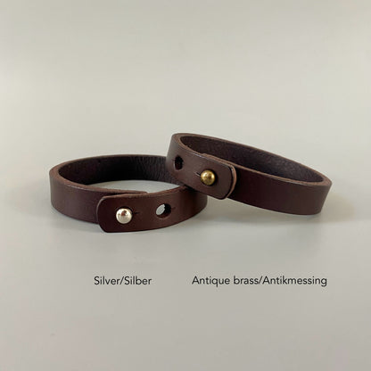 Elegant Leather Bracelet Men | Brace Me | Dark brown