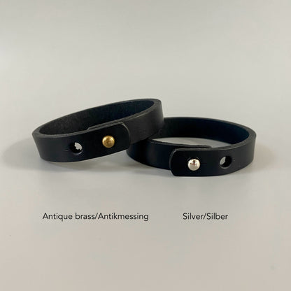 Elegant Leather Bracelet Men | Brace Me | Black