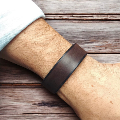 Rustic Leather Bracelet Men | Rustic Me | Dark Brown