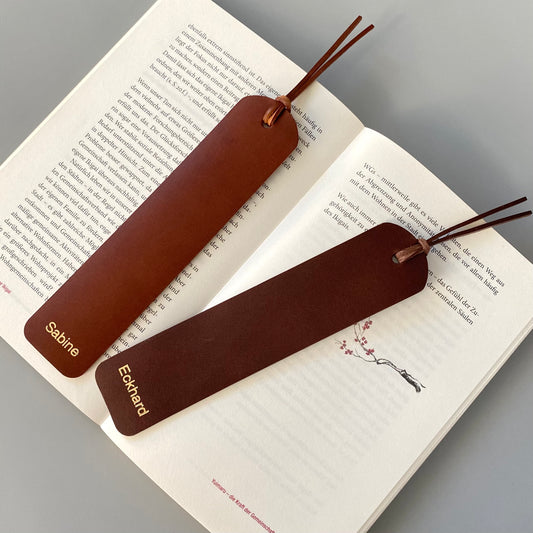 Personalized Leather Bookmark |  Read Me | many colors