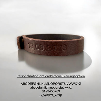 Elegant Leather Bracelet Men | Brace Me | Dark brown