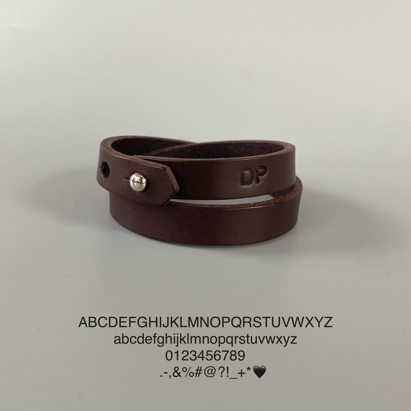 Size-adjustable Leather Double Wrap Bracelet Men | Wrap Me | Dark Brown