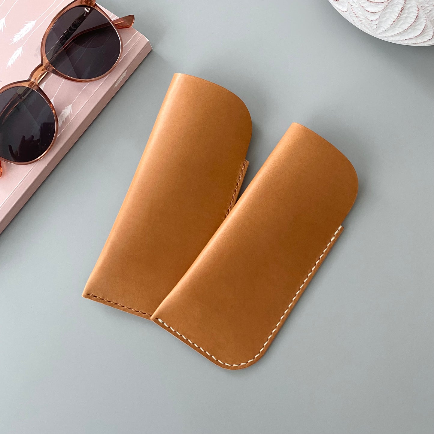 Slim Leather Glasses Case | Watch Me | many colors