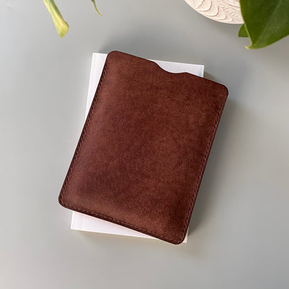 E-Book Reader Leather Sleeve | Read Me | Rustic Brown
