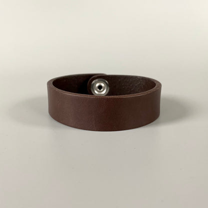 Bracelet en cuir robuste pour homme | Rustic Me | Marron foncé