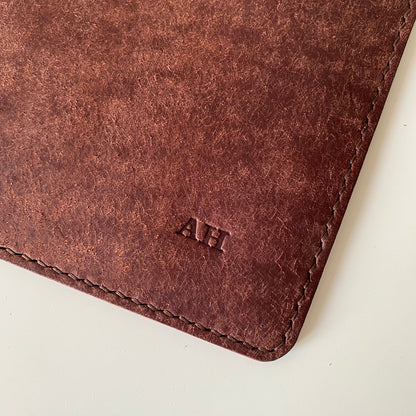E-Book Reader Leather Sleeve | Read Me | Rustic Brown