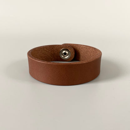 Bracelet en cuir robuste pour homme | Rustic Me | Marron cognac