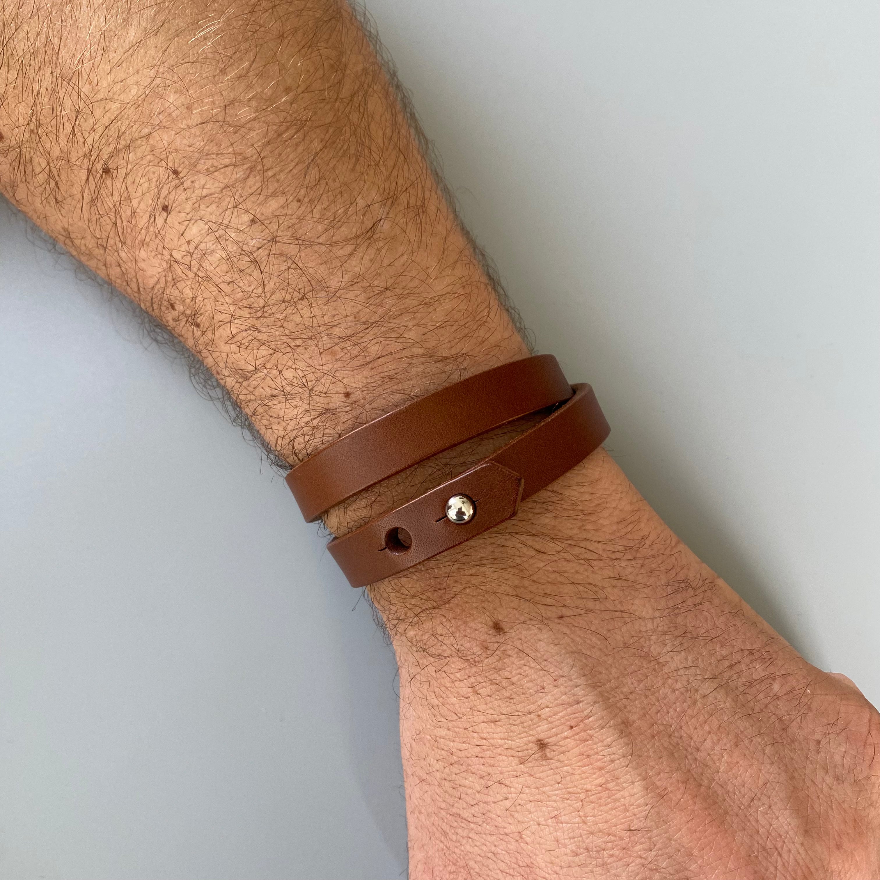 Double wrap 2025 bracelet mens