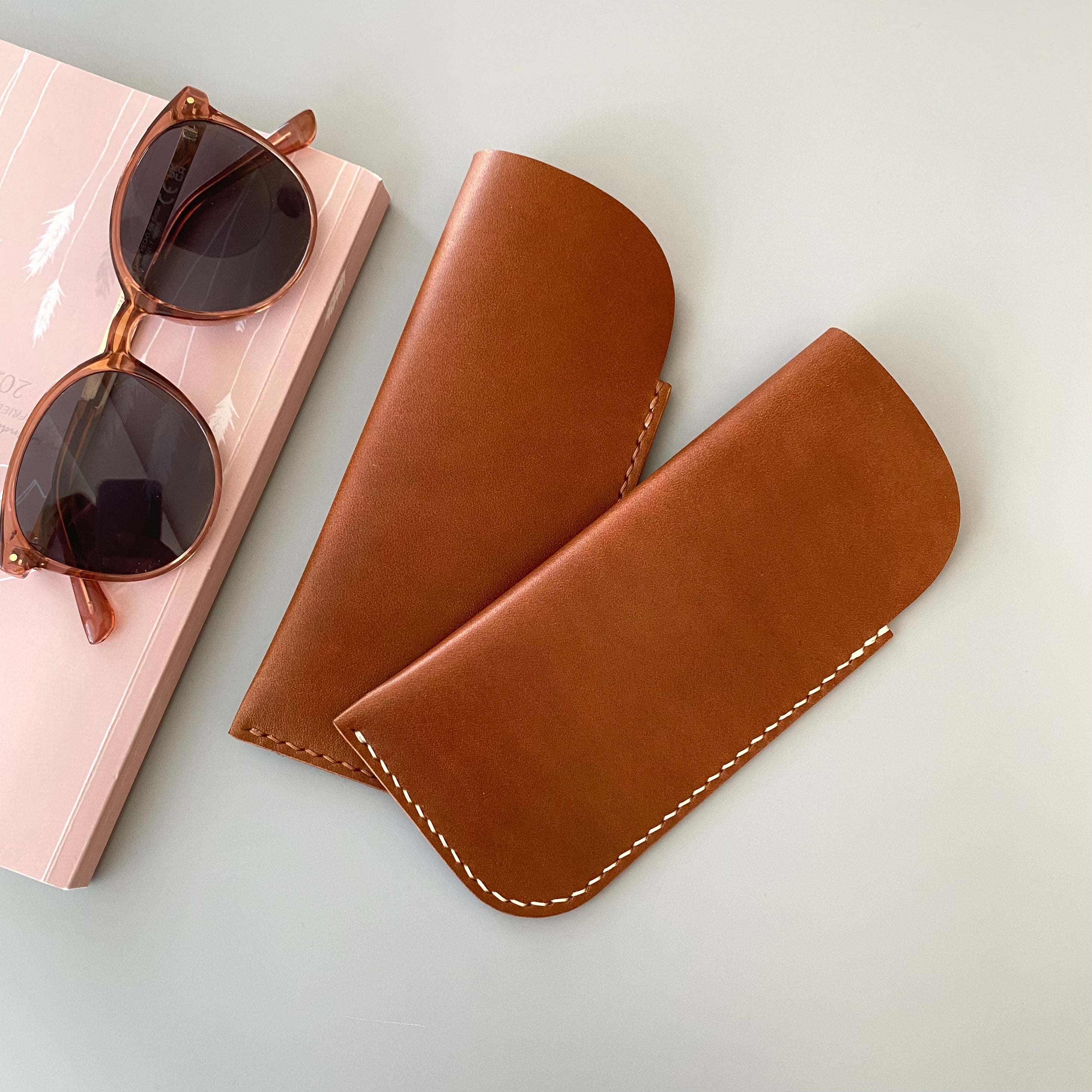 Slim Leather Glasses Case | Watch Me | many colors