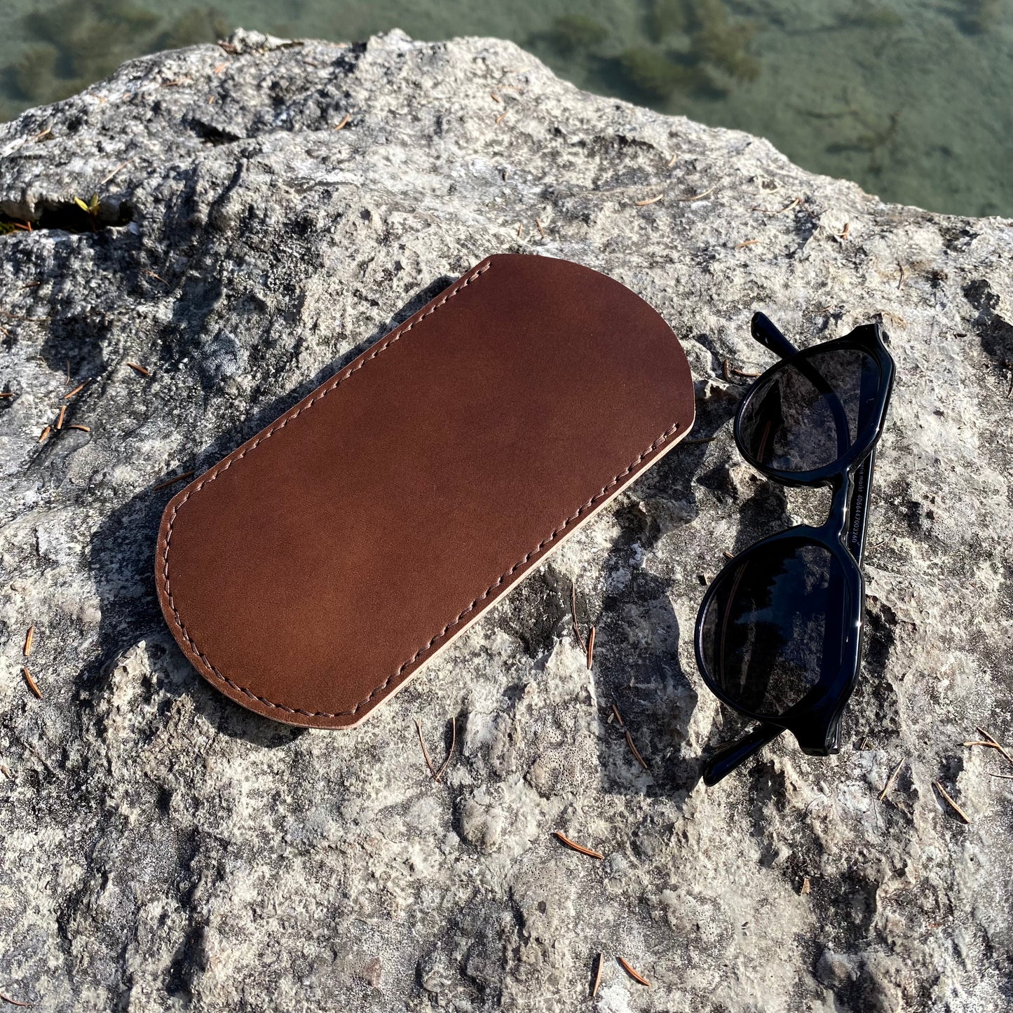 Slim Leather Glasses Case | Watch Me | many colors