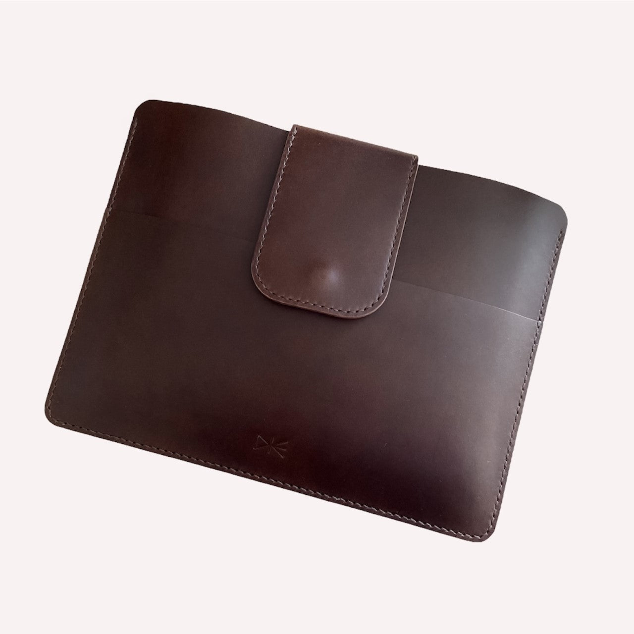 Tablet and Laptop Leather Case Dark Brown